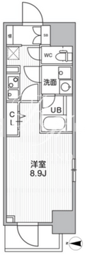 ザ・パームス熊野前 201 間取り図
