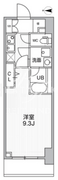 ザ・パームス熊野前 203 間取り図