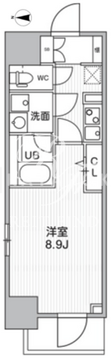 ザ・パームス熊野前 204 間取り図