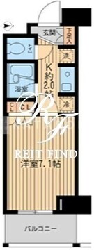 エコロジー東陽町プロセンチュリー 411 間取り図