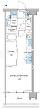ルフォンプログレ高田馬場ノース 110 間取り図