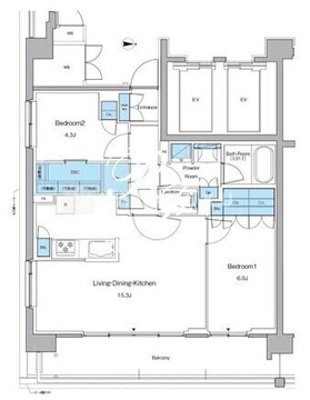 ルフォンプログレ高田馬場ノース 409 間取り図