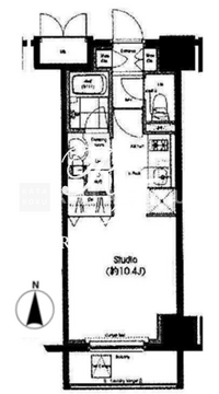 レジデンス両国駅前 1204 間取り図