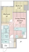 グリーンホームズ2 204 間取り図