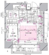ピアース渋谷 904 間取り図