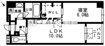 レジディア日本橋浜町 503 間取り図