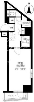 リクレイシア西麻布 1-703 間取り図