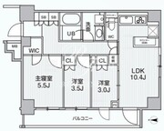 アリビス綾瀬 101 間取り図