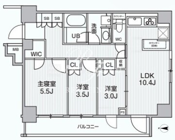 アリビス綾瀬 101 間取り図