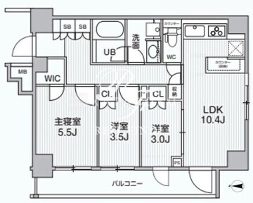 アリビス綾瀬 201 間取り図