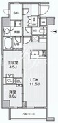 アリビス綾瀬 206 間取り図