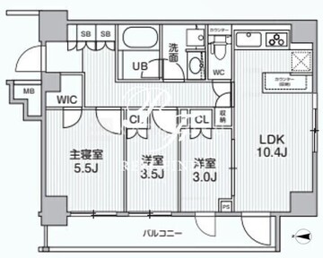 アリビス綾瀬 301 間取り図