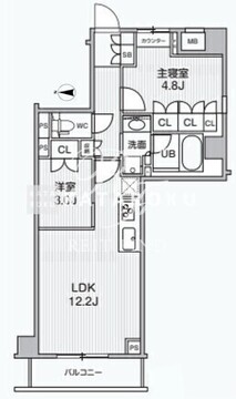 アリビス綾瀬 303 間取り図