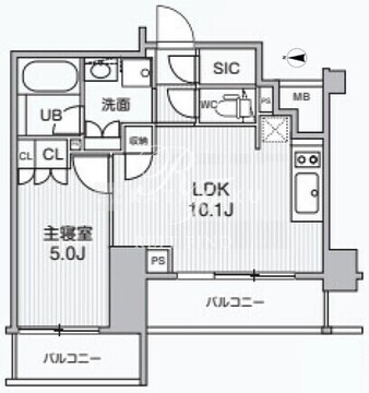 アリビス綾瀬 502 間取り図