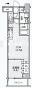 アリビス綾瀬 504 間取り図