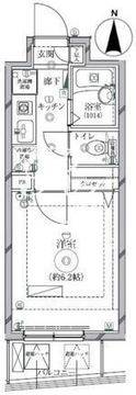 リクレイシア西麻布 2-902 間取り図