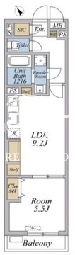 リブリ・西台 105 間取り図