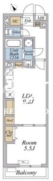 リブリ・西台 305 間取り図