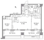 パークアクシス板橋 508 間取り図