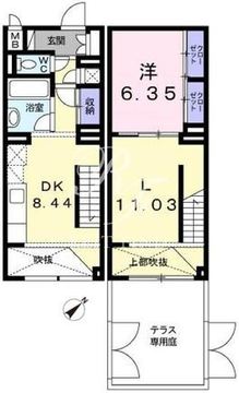 シュトラーレ四番町 104 間取り図