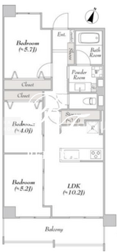ルミークアン本郷 403 間取り図