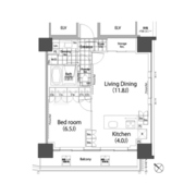 パークハビオ赤坂タワー 1806 間取り図 ?>