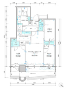 パークタワー勝どき M-2214 間取り図 ?>