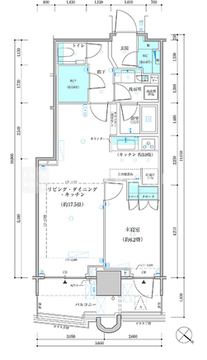 パークタワー勝どき M-4016 間取り図