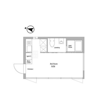 エディット代々木 A102 間取り図