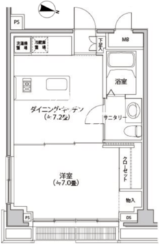 カスタリア都立大学 506 間取り図