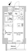 コンフォリア東池袋イースト 509 間取り図
