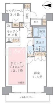 ブリリアイスト東雲キャナルコート 1112 間取り図