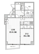 リエール市ヶ谷 203 間取り図