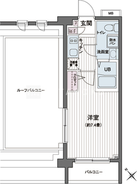 エコロジー都立大学レジデンス 601 間取り図
