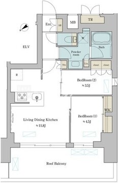 ブリリアイスト門前仲町 601 間取り図