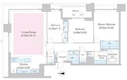 中野ステーションレジデンス 3301 間取り図