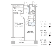 ヨコソーレインボータワーハイツ 2205 間取り図