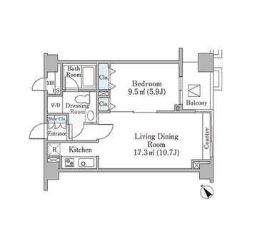 代官山ハイツ 603 間取り図