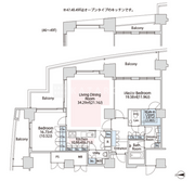 ラ・トゥール汐留 4801 間取り図
