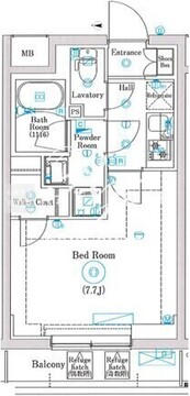 マインドお花茶屋 203 間取り図