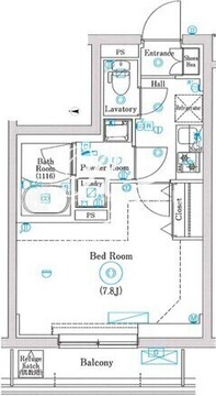 マインドお花茶屋 204 間取り図