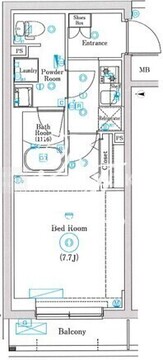 マインドお花茶屋 207 間取り図