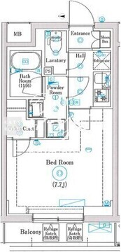 マインドお花茶屋 403 間取り図