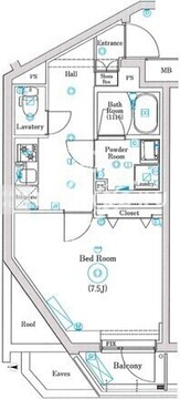 マインドお花茶屋 502 間取り図