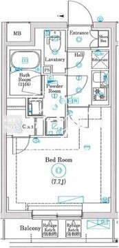 マインドお花茶屋 503 間取り図