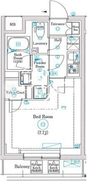 マインドお花茶屋 505 間取り図