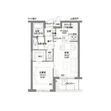 ガーデン東新宿 505 間取り図