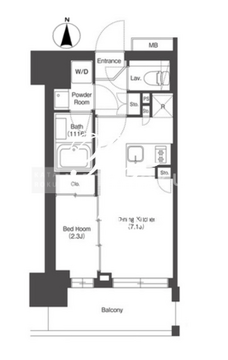 HF八広レジデンス 204 間取り図