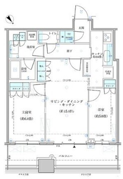 パークタワー勝どき S-1621 間取り図
