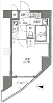 エスレジデンス雑司が谷 405 間取り図